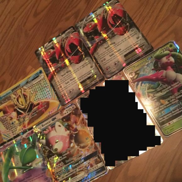 JUMBO OVERSIZE POKEMON CARD LOT MIXED GX EX BREAK HOLO PROMO CARDS SCIZOR BEWEAR - Picture 8 of 16